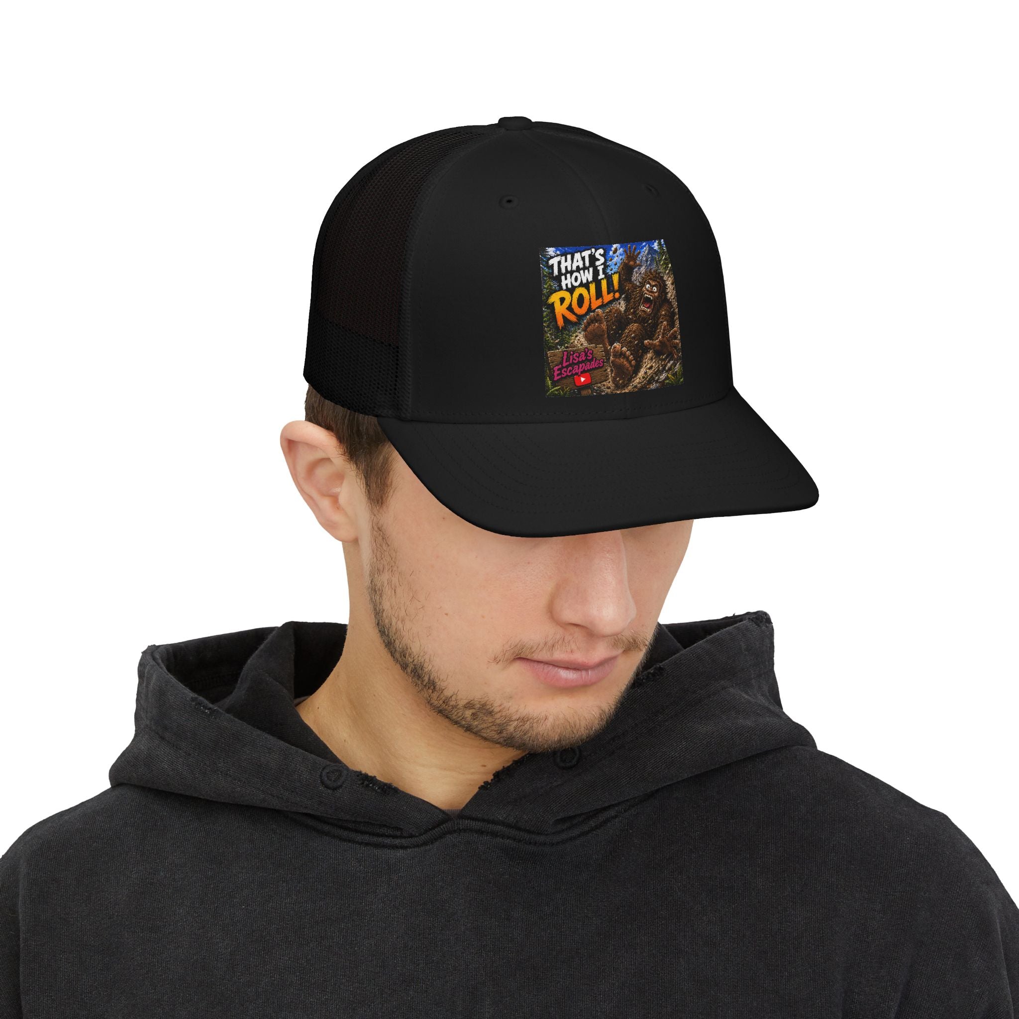 That's How I Roll Trucker Cap – Bigfoot/Sasquatch Graphic Snapback