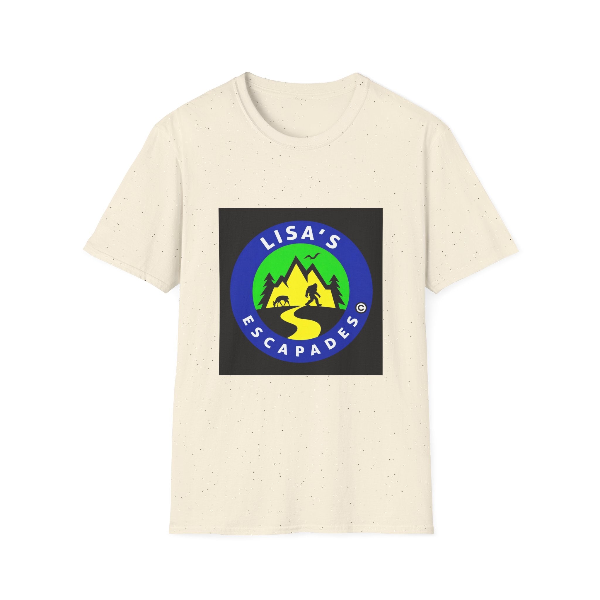 Dark Blue Lisa’s Escapades Logo T-Shirt Unisex