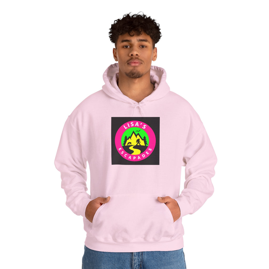 Hoodie — Lisa’s Escapade Neon Mountain Logo