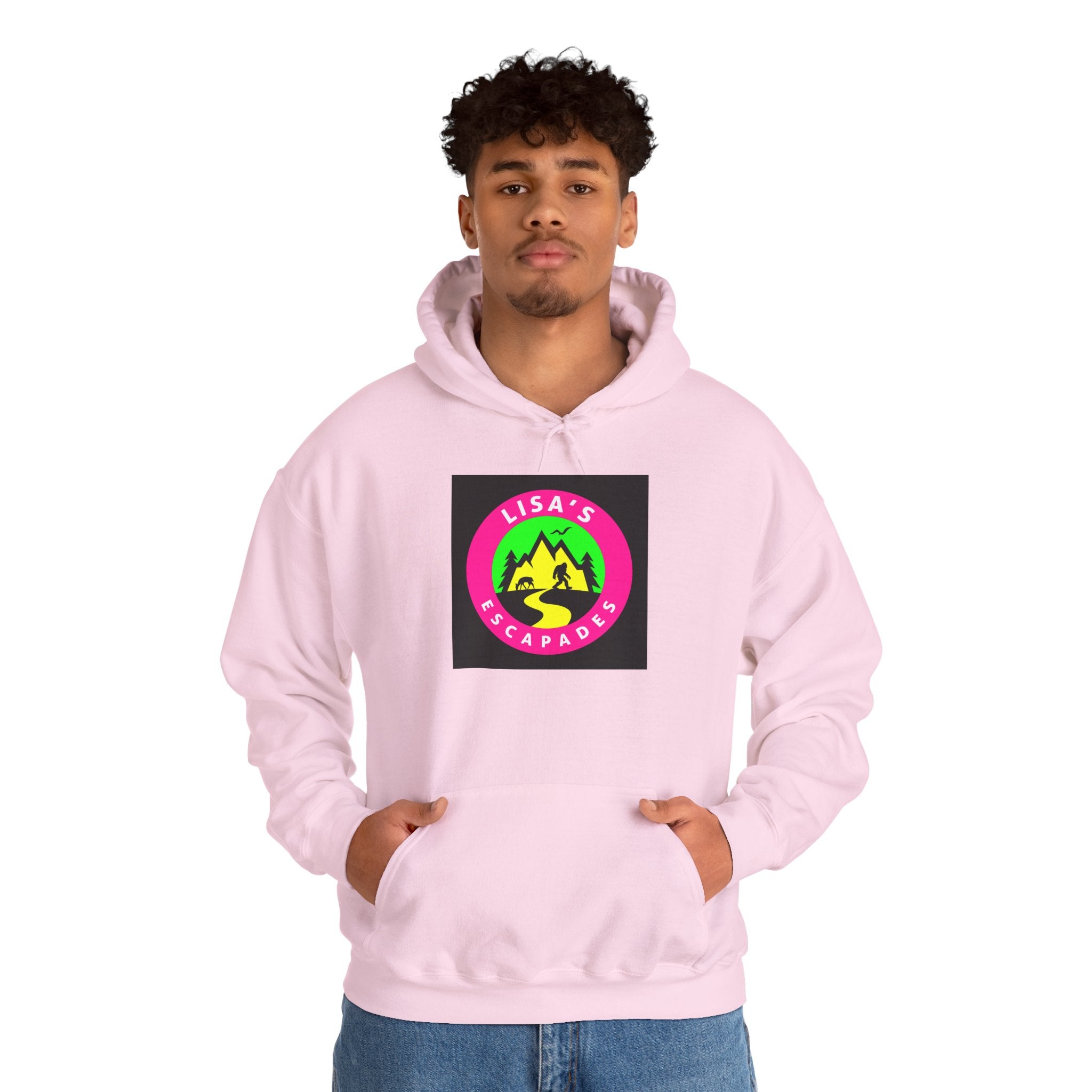 Hoodie — Lisa’s Escapade Neon Mountain Logo