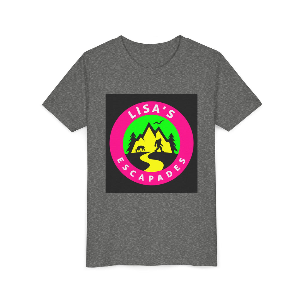 Youth Tee — "Lisa’s Escapades" Camping Logo Shirt