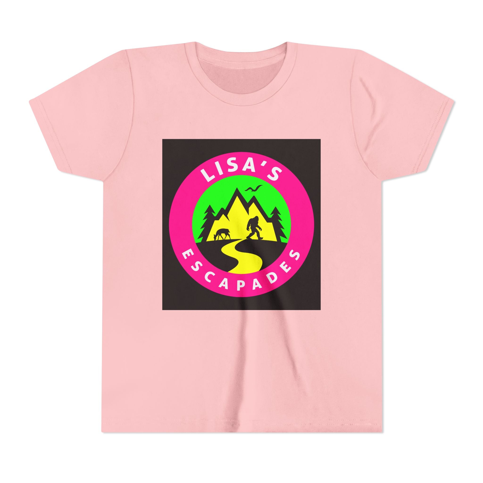 Youth Tee — "Lisa’s Escapades" Camping Logo Shirt