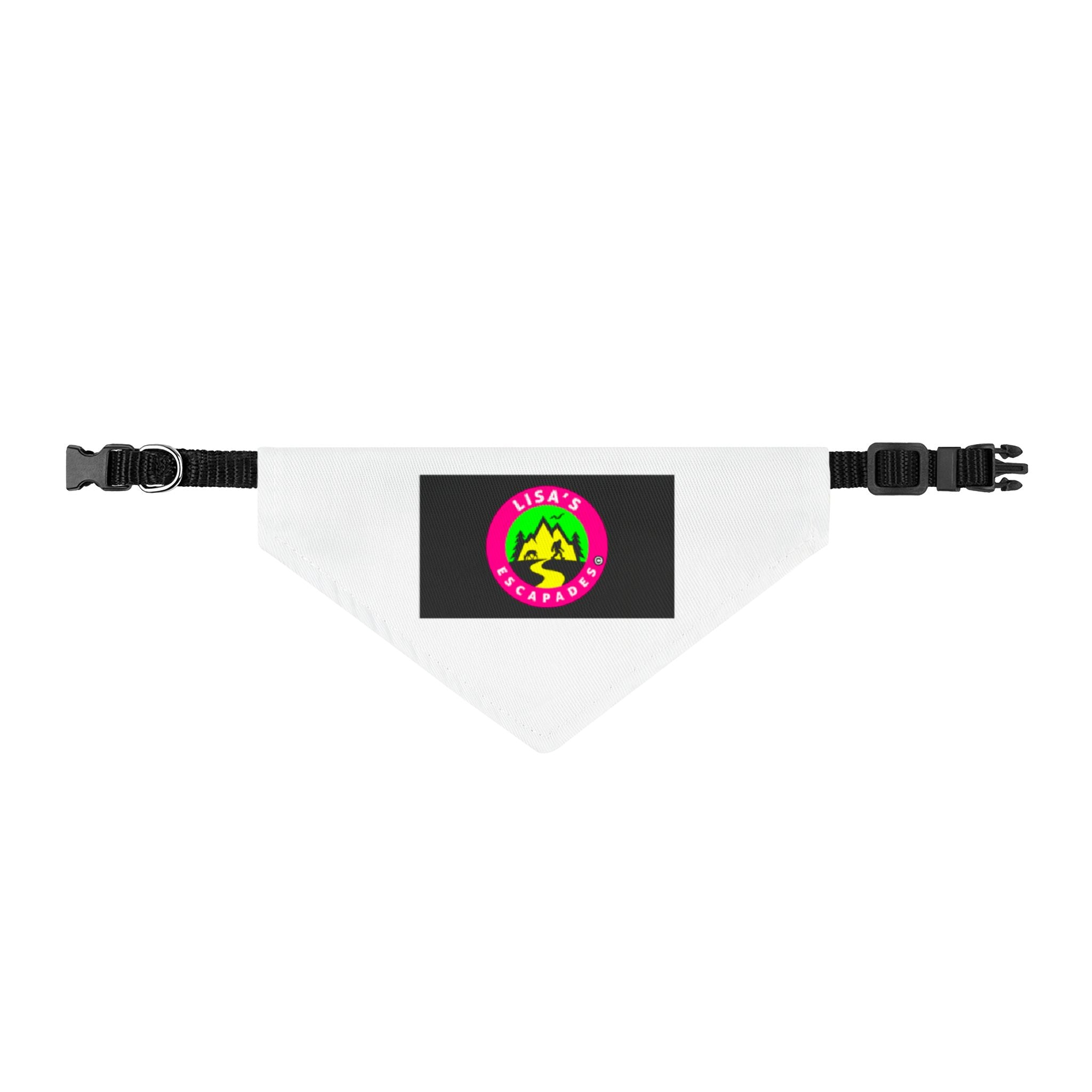 Clip-On Pet Bandana — "Rescue Squad" Neon Paw Dog Collar Accessory