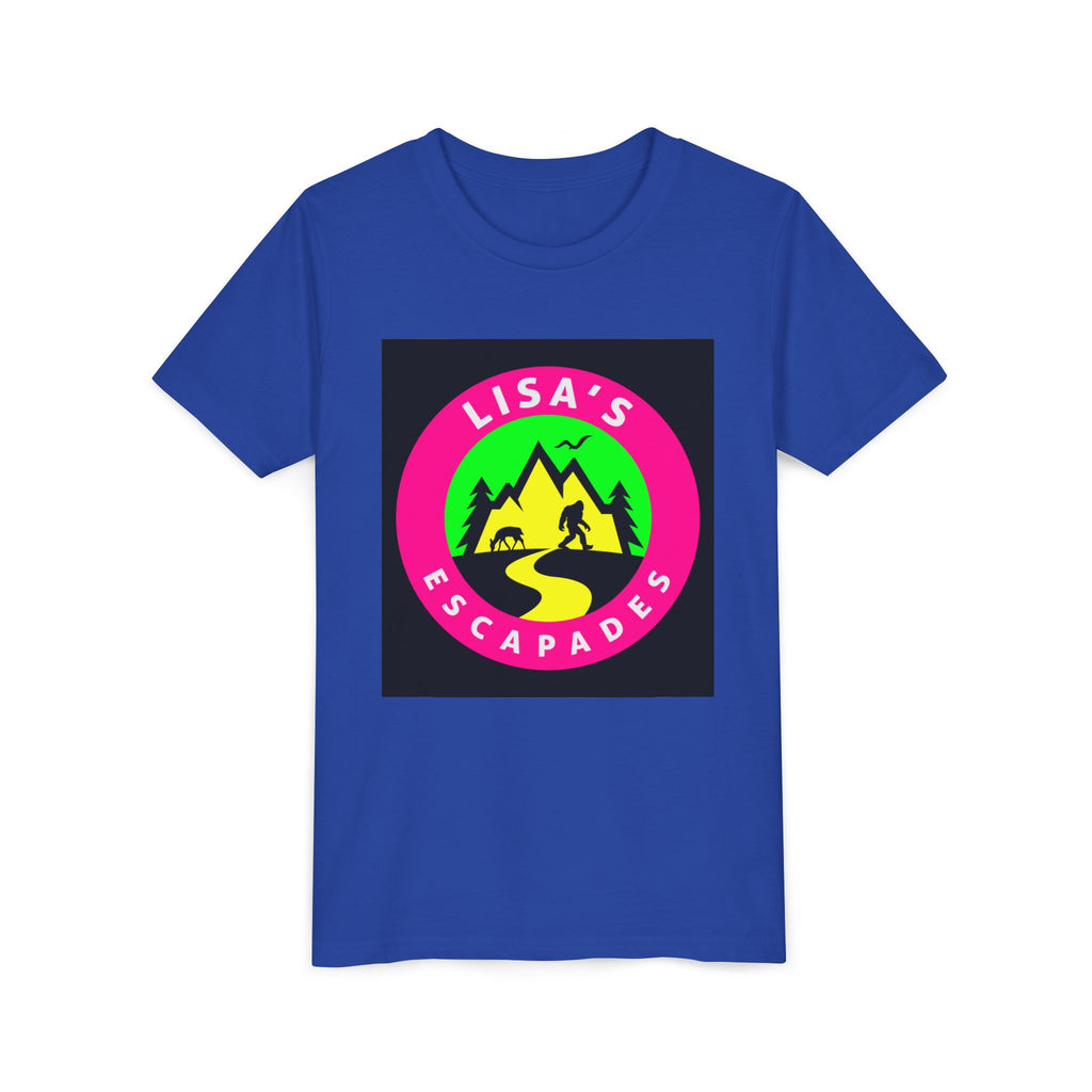 Youth Tee — "Lisa’s Escapades" Camping Logo Shirt
