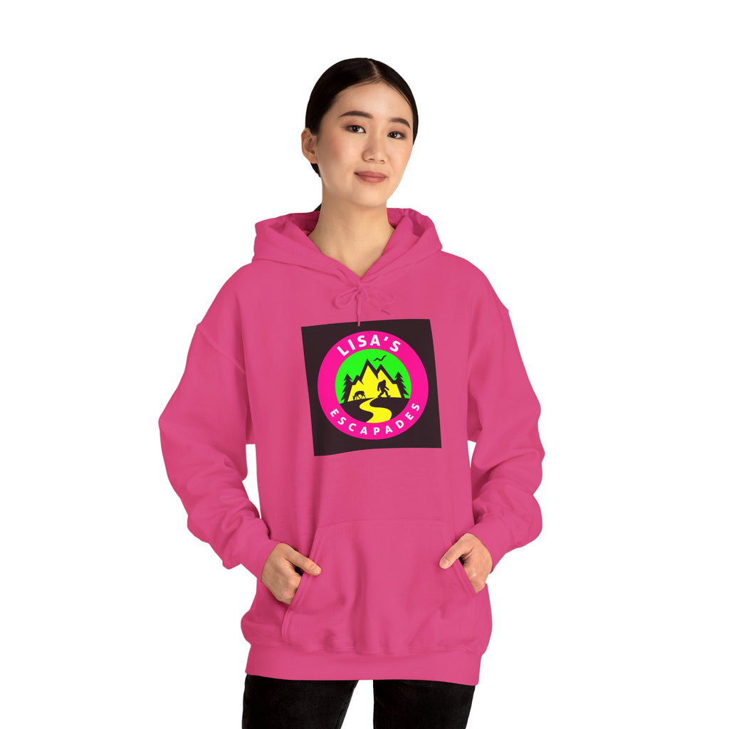 Hoodie — Lisa’s Escapade Neon Mountain Logo