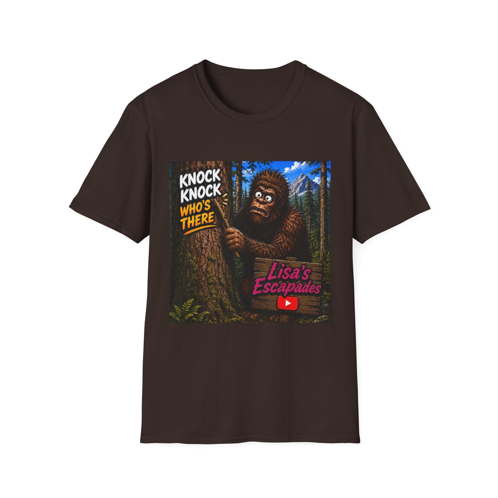 Knock Knock Who’s There Bigfoot T-Shirt Lisa’s Escapades YouTube