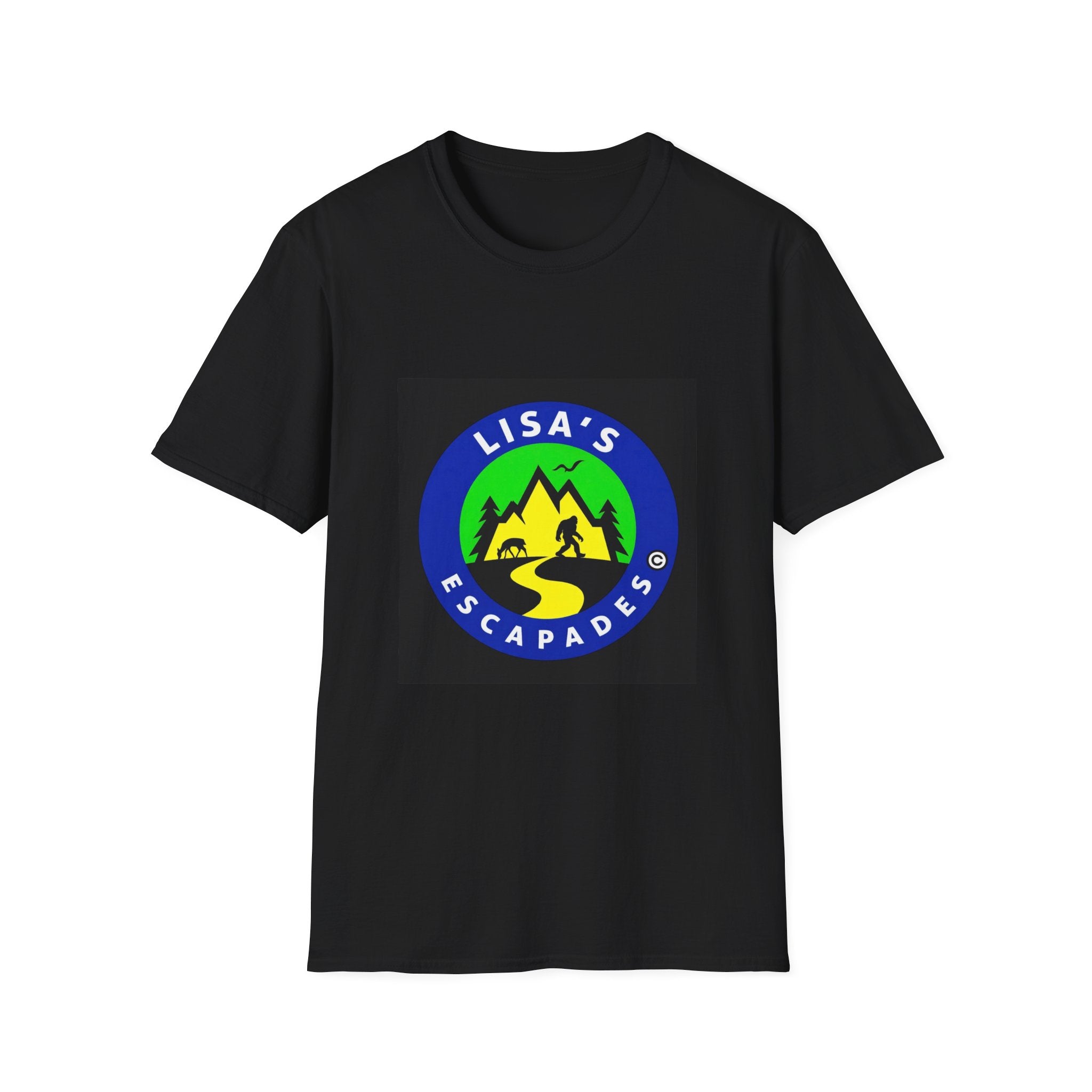 Dark Blue Lisa’s Escapades Logo T-Shirt Unisex