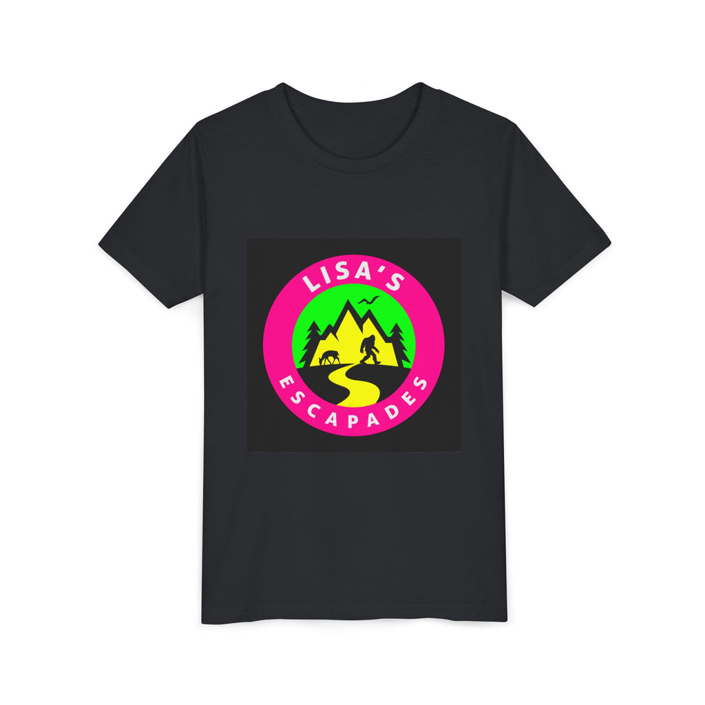 Youth Tee — "Lisa’s Escapades" Camping Logo Shirt