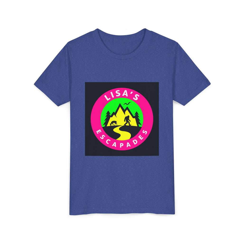 Youth Tee — "Lisa’s Escapades" Camping Logo Shirt