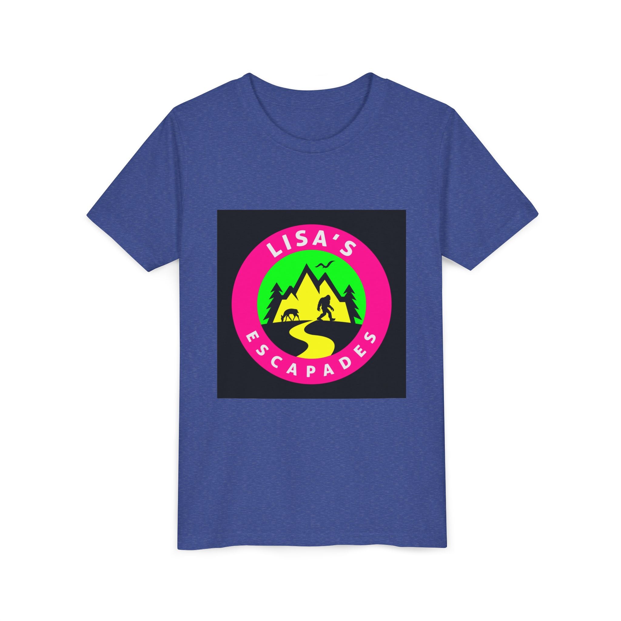 Youth Tee — "Lisa’s Escapades" Camping Logo Shirt