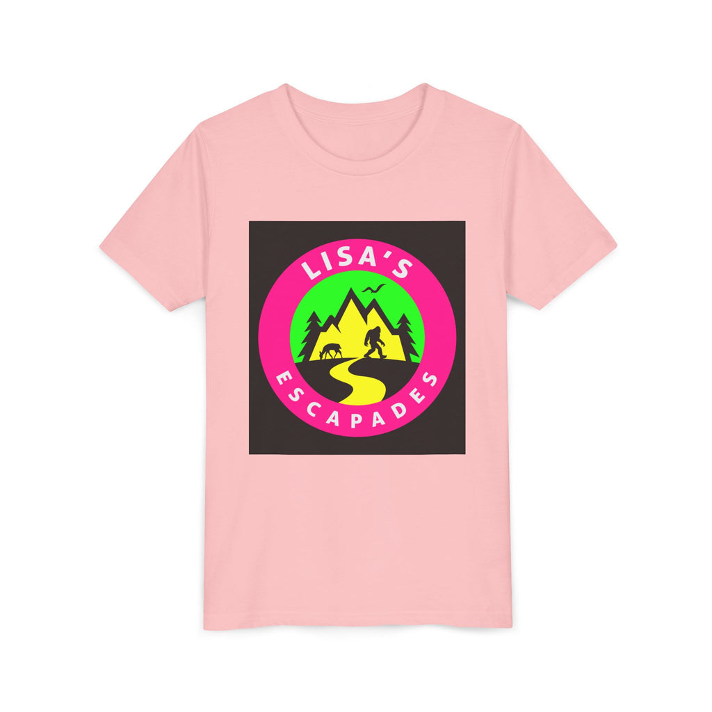 Youth Tee — "Lisa’s Escapades" Camping Logo Shirt