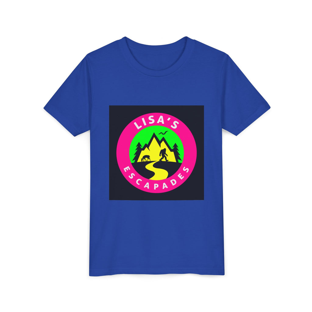 Youth Tee — "Lisa’s Escapades" Camping Logo Shirt