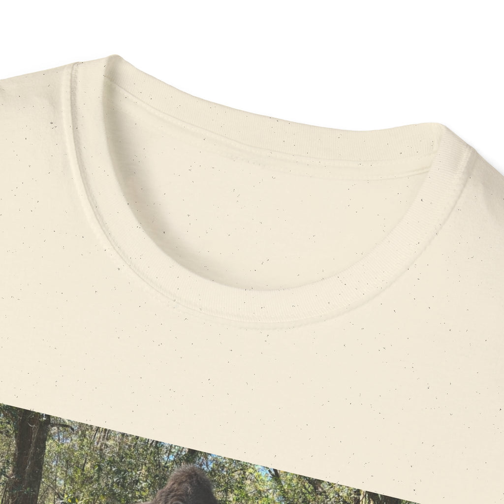 T-Shirt — "Lisa's Escapades" Blue Truck Outdoors Graphic