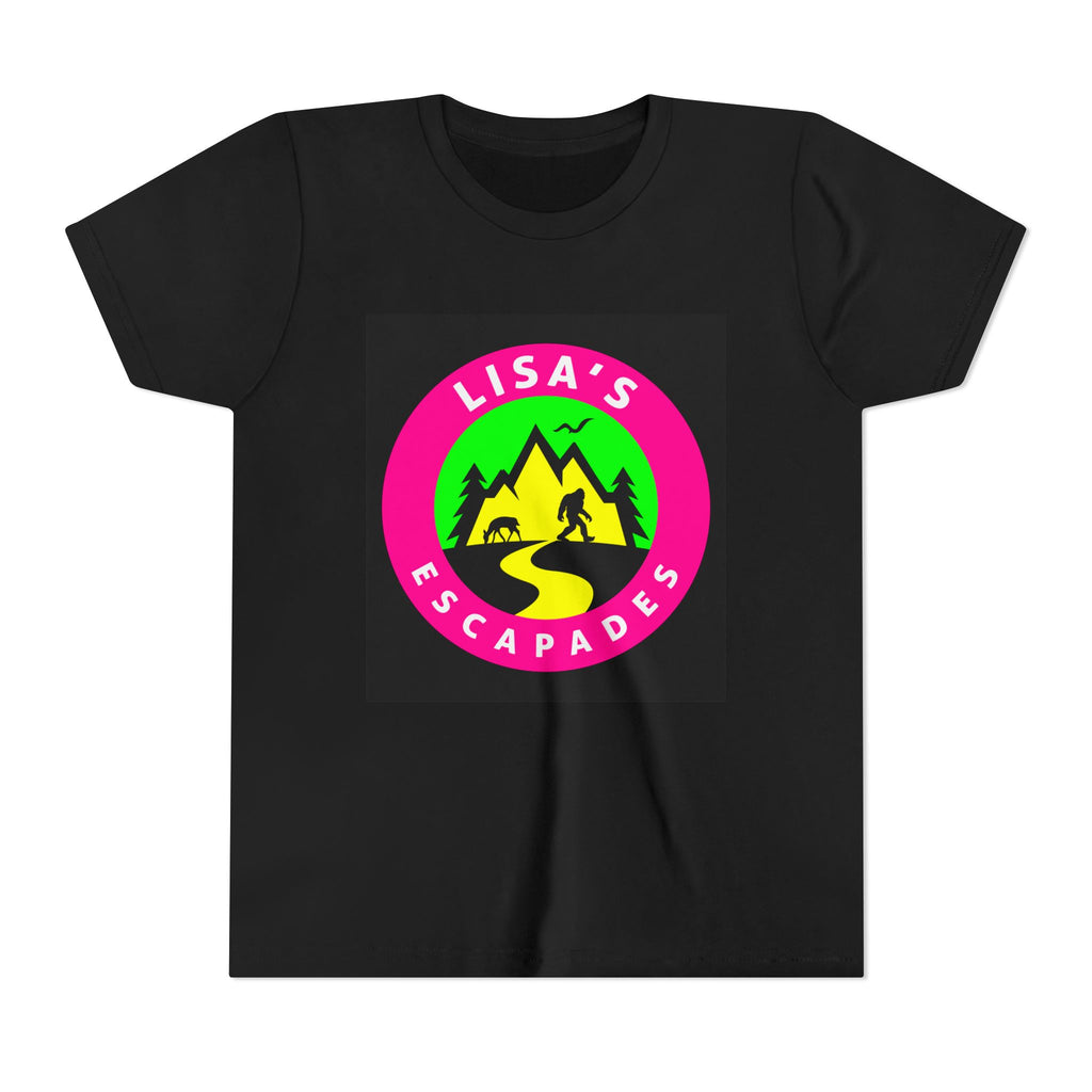 Youth Tee — "Lisa’s Escapades" Camping Logo Shirt