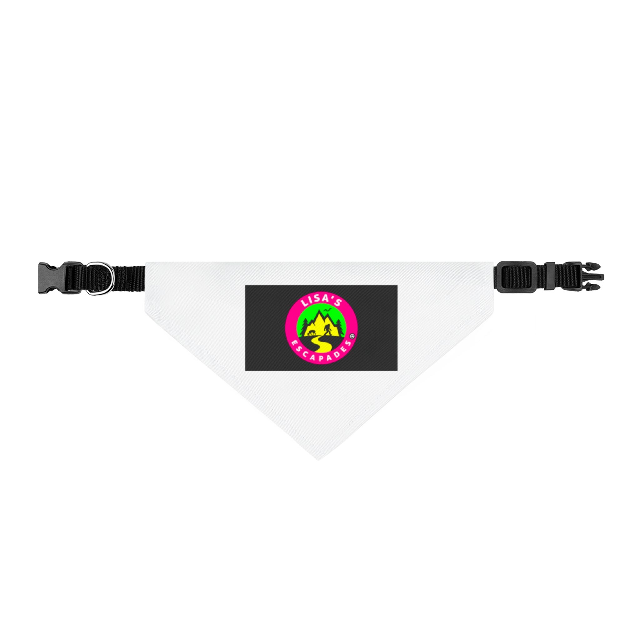 Clip-On Pet Bandana — "Rescue Squad" Neon Paw Dog Collar Accessory