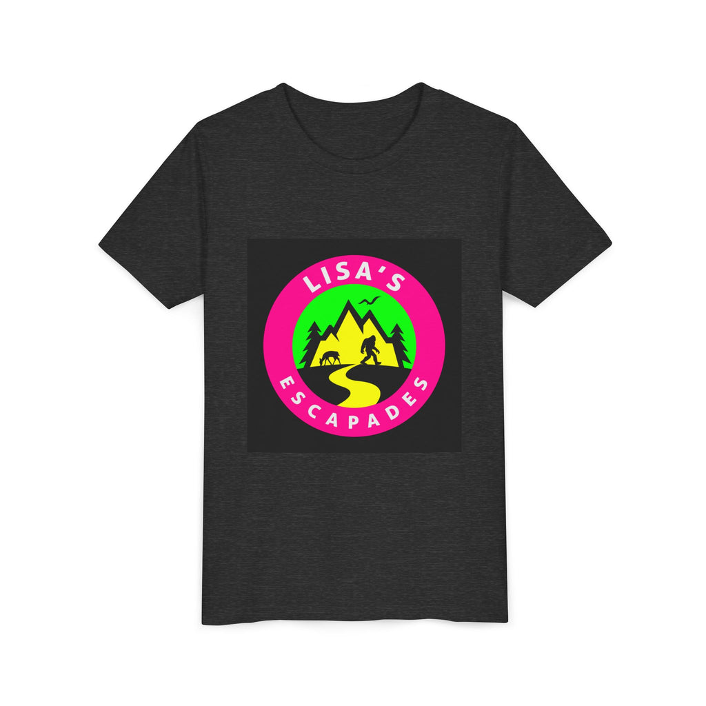 Youth Tee — "Lisa’s Escapades" Camping Logo Shirt