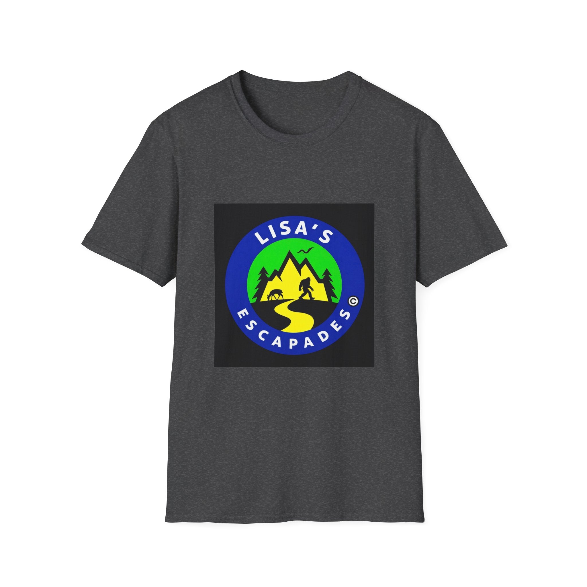 Dark Blue Lisa’s Escapades Logo T-Shirt Unisex