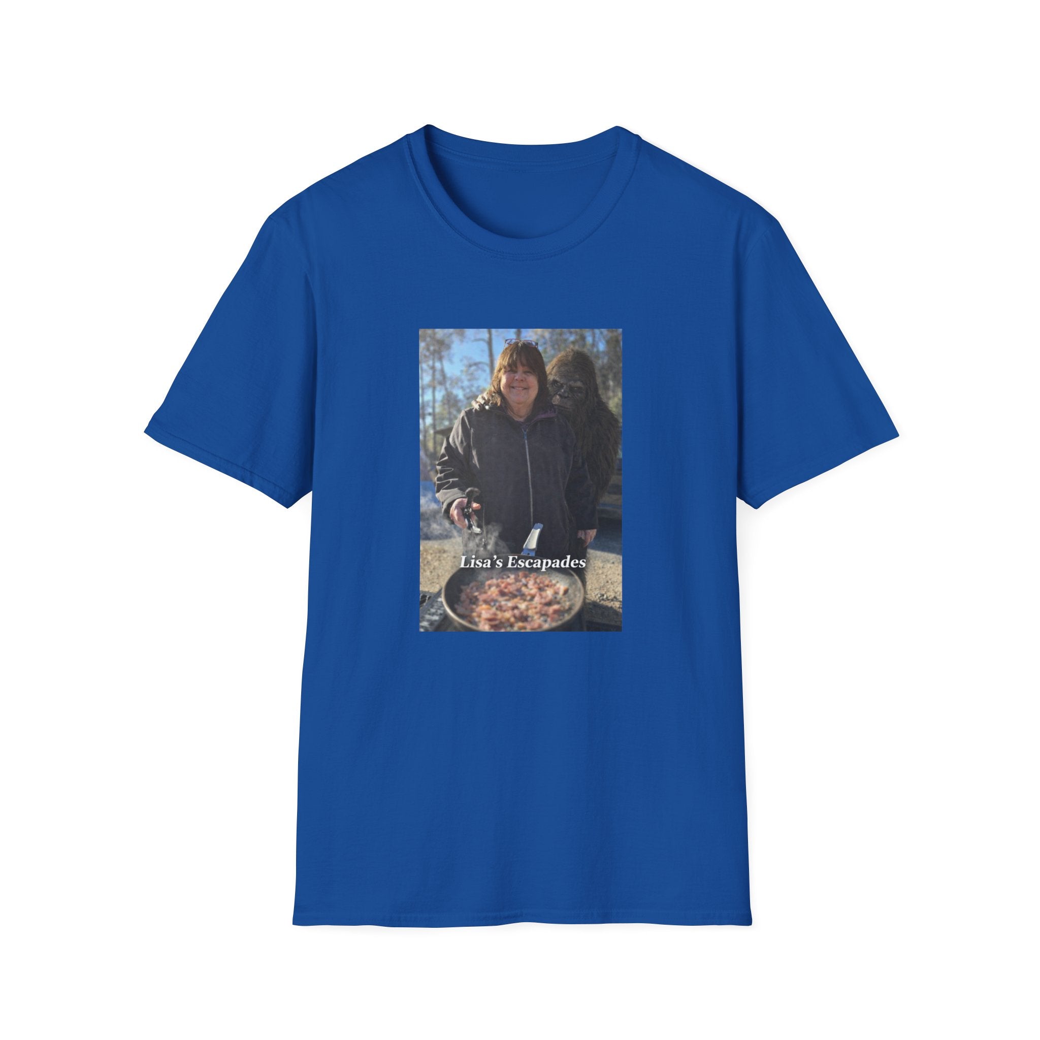 Cooking Photo T-Shirt — "Lisa's Escapades" Casual Graphic Tee
