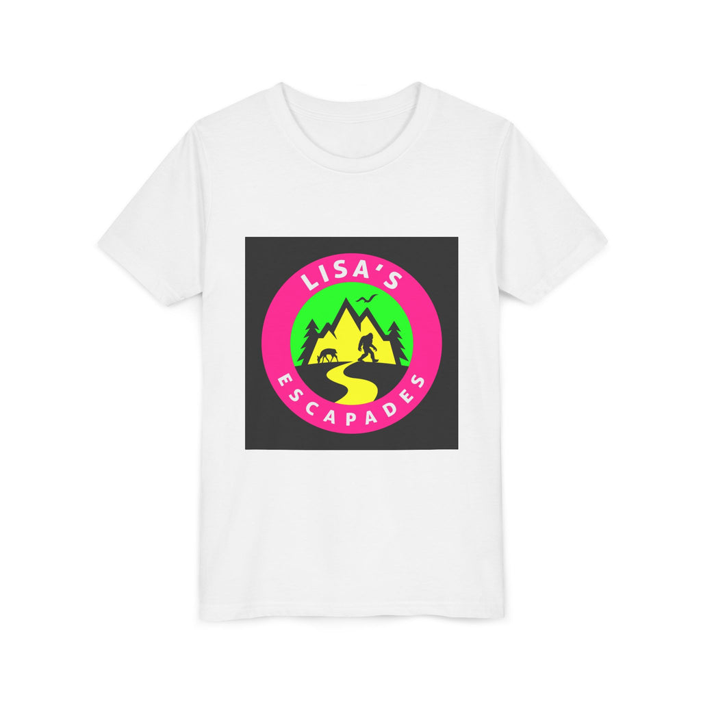 Youth Tee — "Lisa’s Escapades" Camping Logo Shirt
