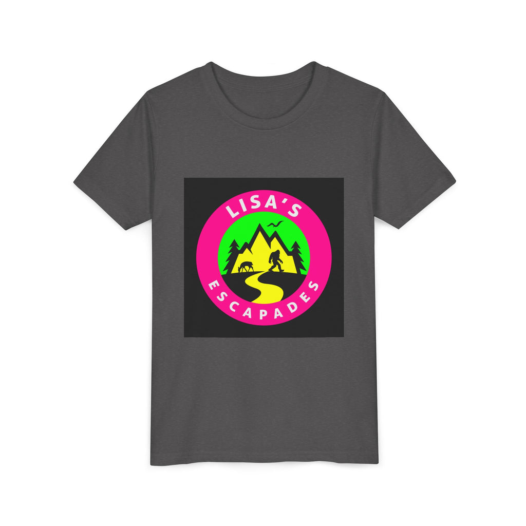 Youth Tee — "Lisa’s Escapades" Camping Logo Shirt