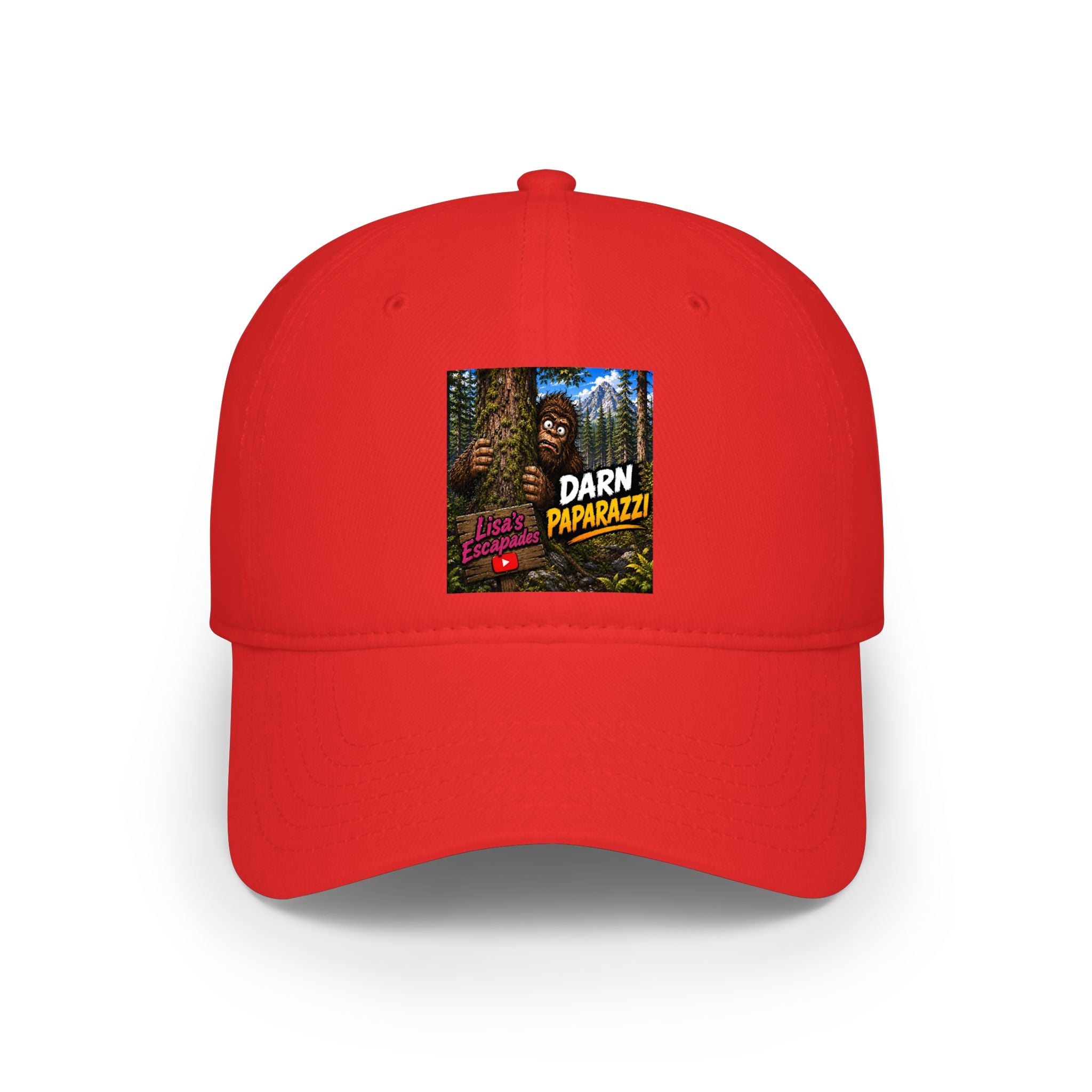 Bigfoot 'Darn Paparazzi!' Red Low Profile Baseball Cap