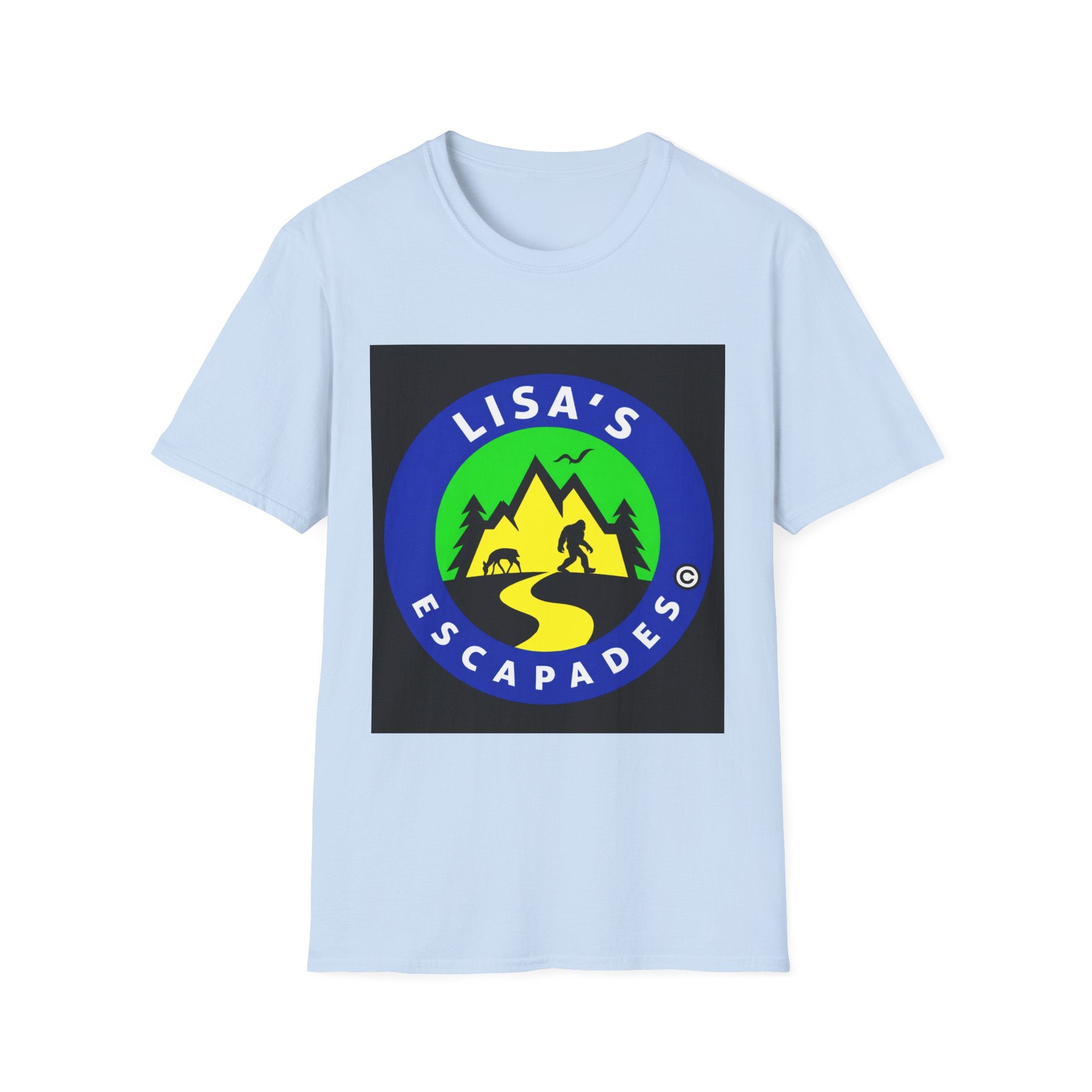 Lisa’s Escapades Camping T-Shirt — Outdoor Adventure Graphic Tee