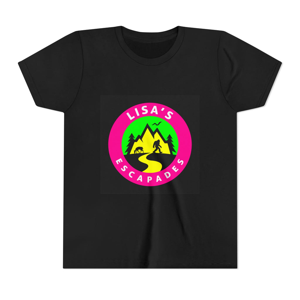 Youth Tee — "Lisa’s Escapades" Camping Logo Shirt