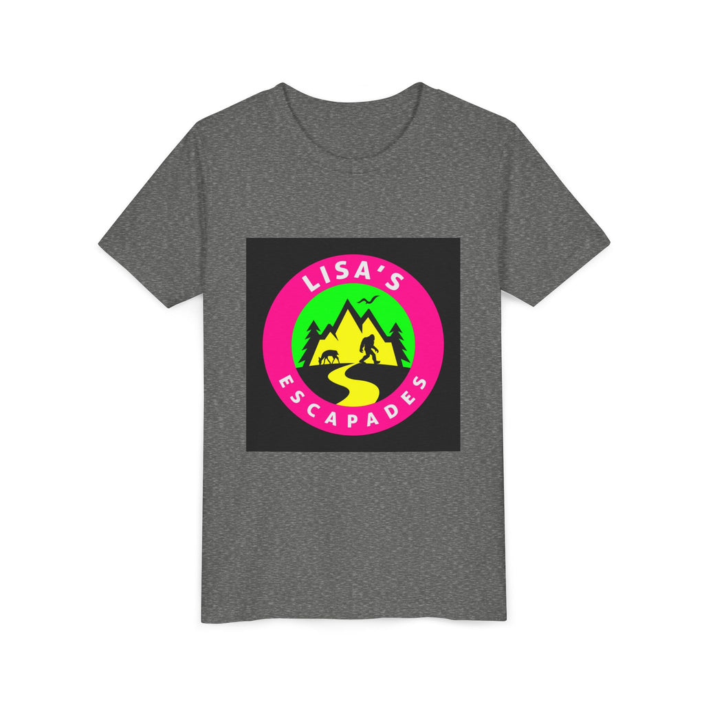 Youth Tee — "Lisa’s Escapades" Camping Logo Shirt