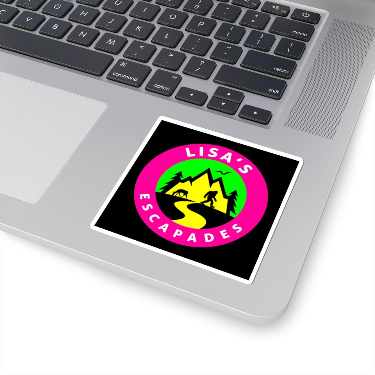 Sticker — "Lisa's Escapades" Adventure Logo Kiss-Cut Sticker