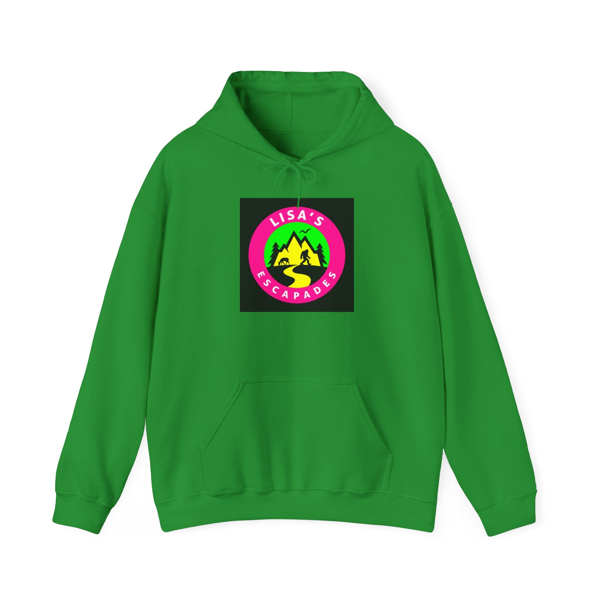 Hoodie — Lisa’s Escapade Neon Mountain Logo