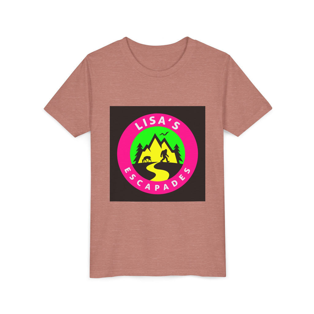 Youth Tee — "Lisa’s Escapades" Camping Logo Shirt