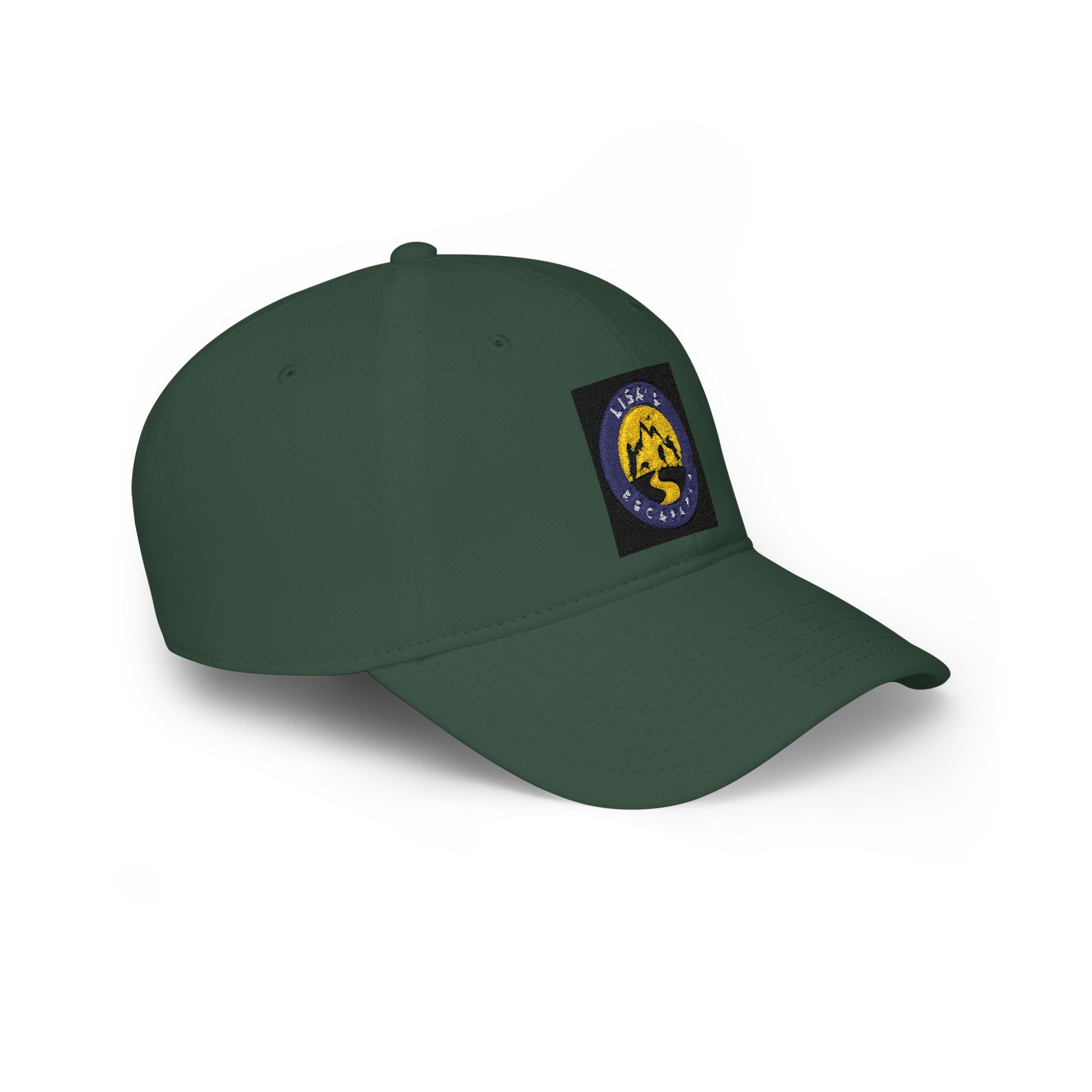 Embroidered Mountain Patch Baseball Cap — Adventure Logo Low Profile Hat