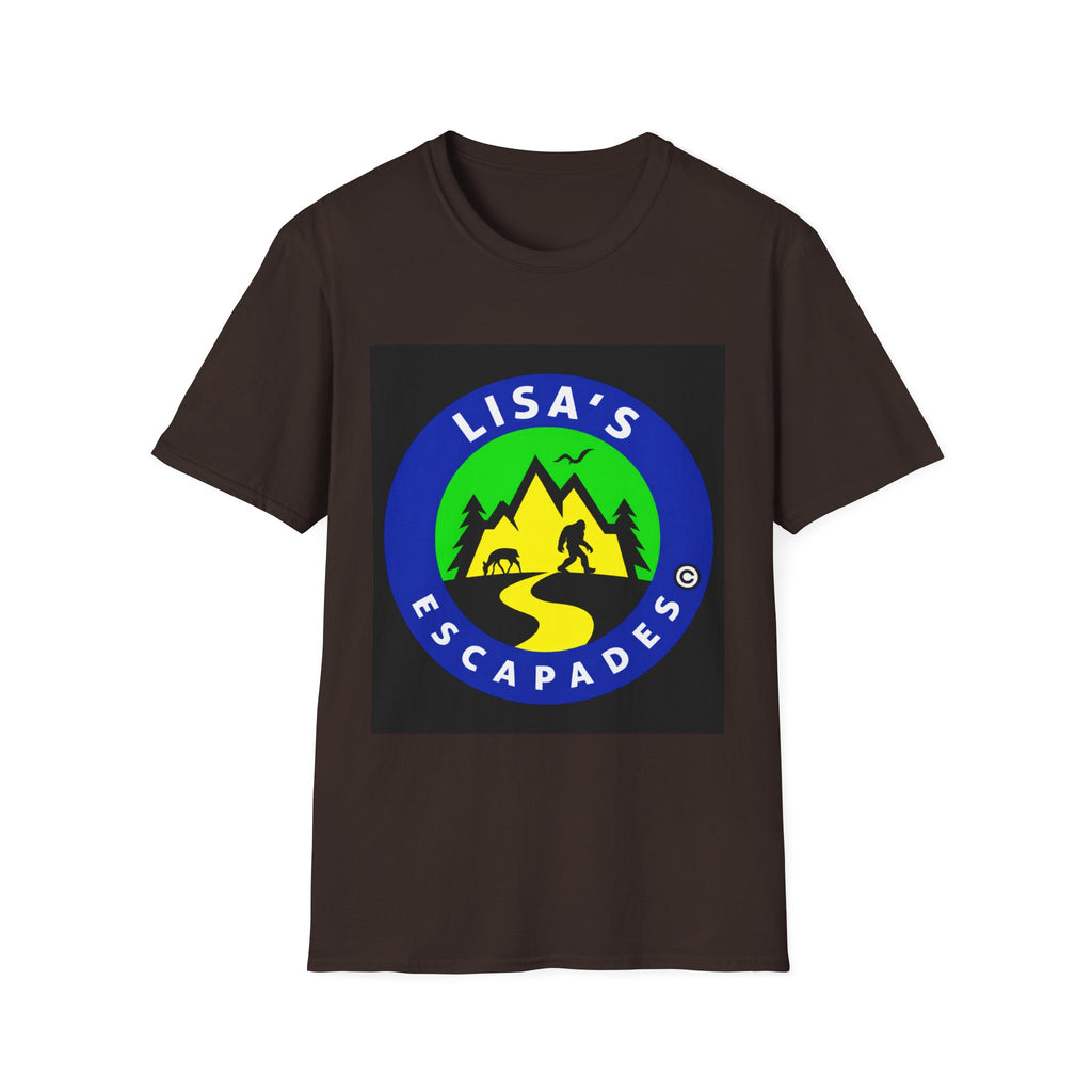 Lisa’s Escapades Camping T-Shirt — Outdoor Adventure Graphic Tee