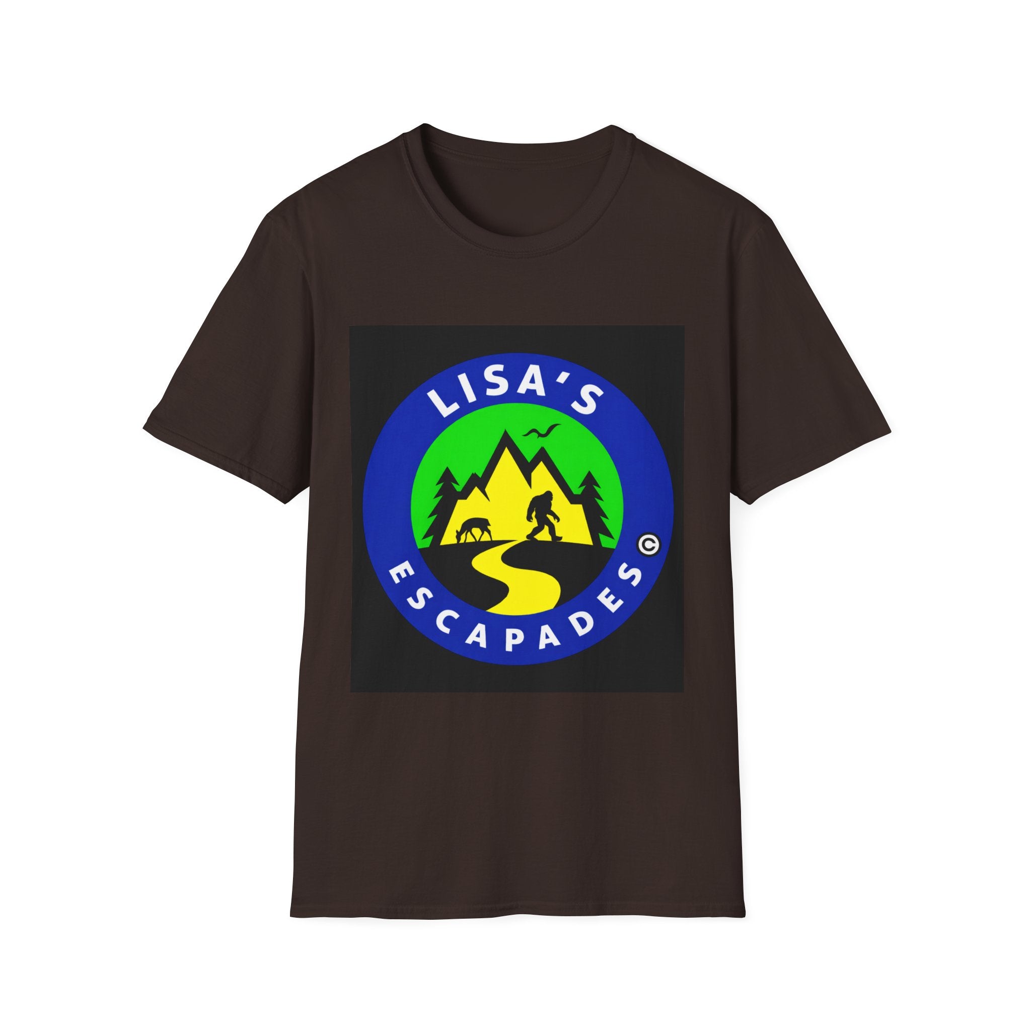 Lisa’s Escapades Camping T-Shirt — Outdoor Adventure Graphic Tee