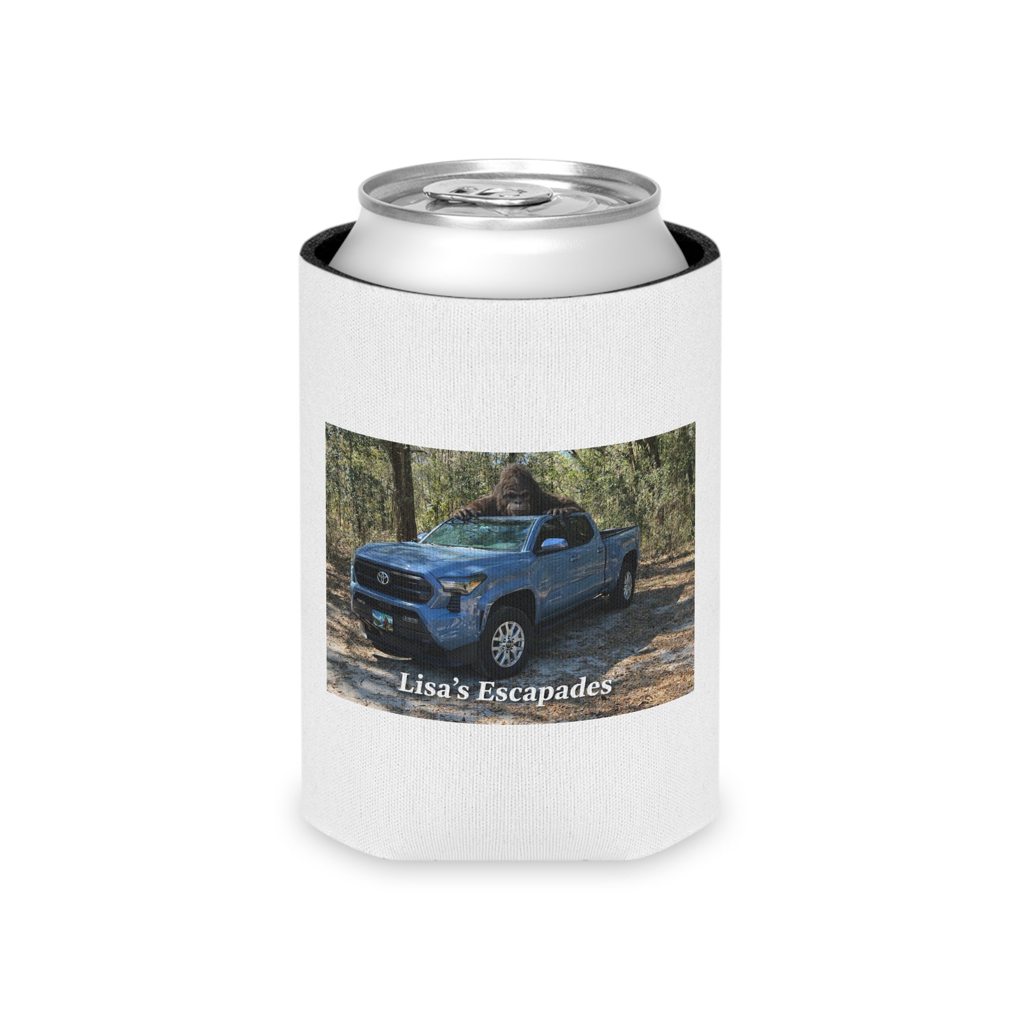 Can Cooler — "Lisa's Escapades" Truck Photo Collage Cooler Sleeve