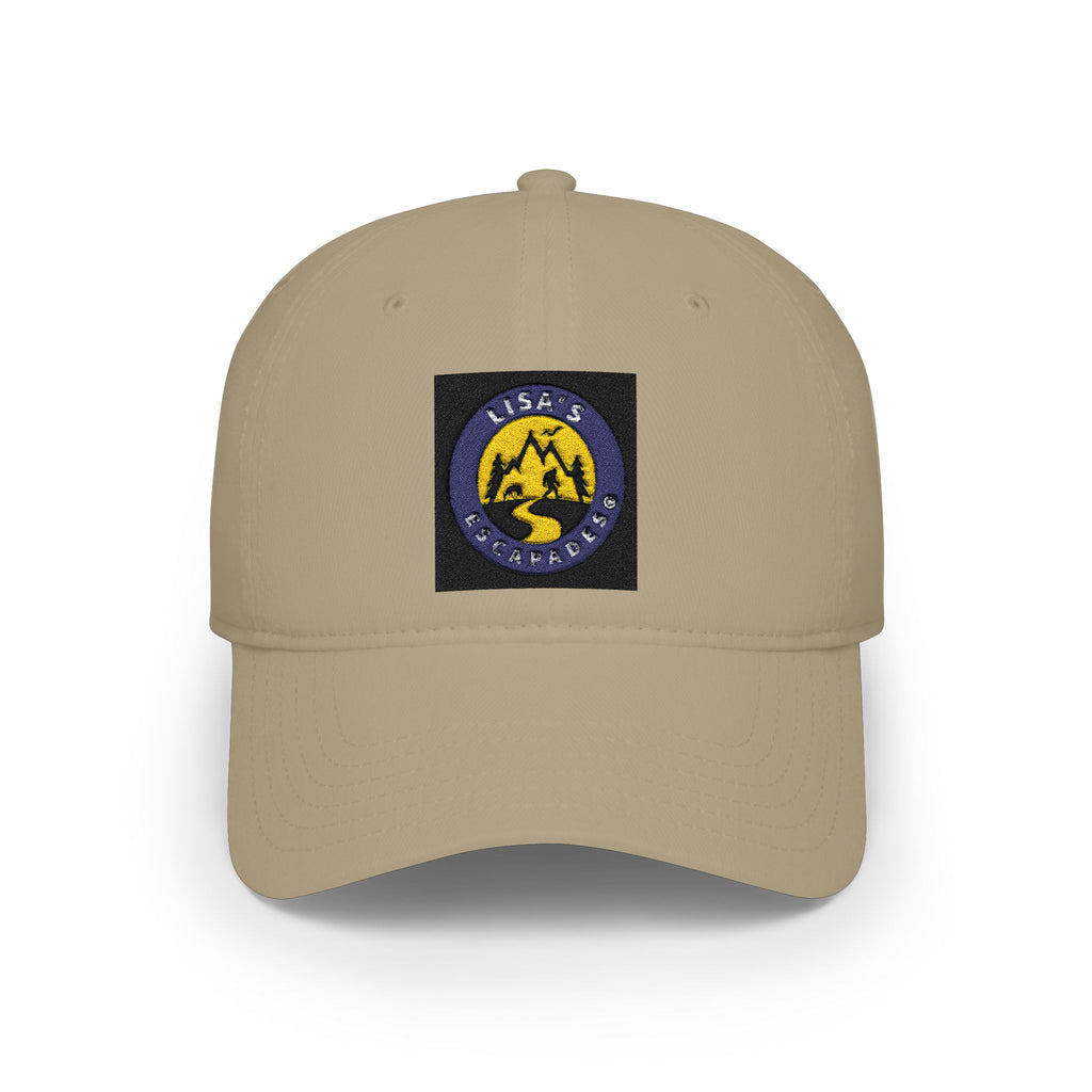 Embroidered Mountain Patch Baseball Cap — Adventure Logo Low Profile Hat