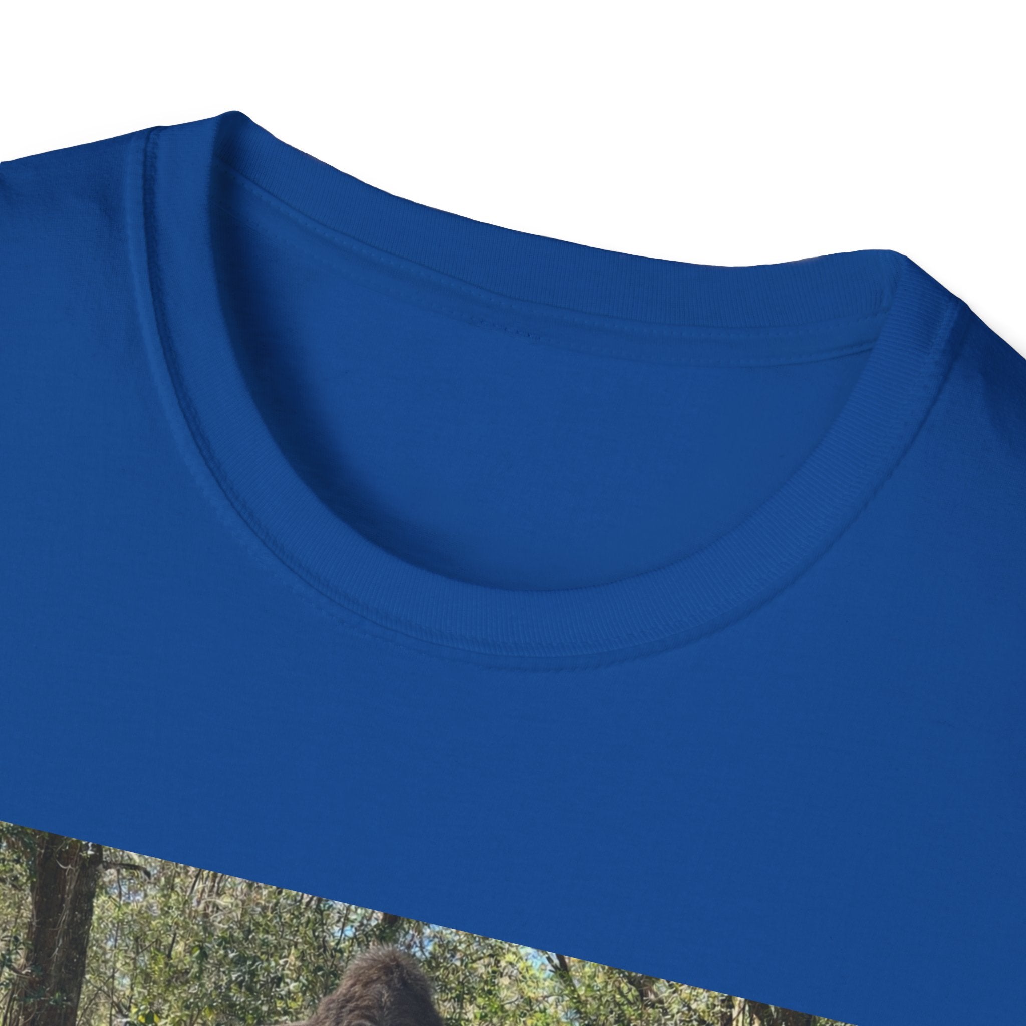T-Shirt — "Lisa's Escapades" Blue Truck Outdoors Graphic