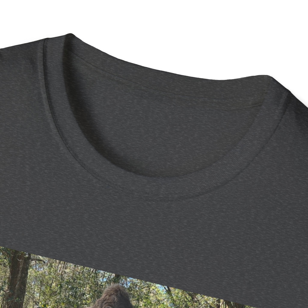 T-Shirt — "Lisa's Escapades" Blue Truck Outdoors Graphic