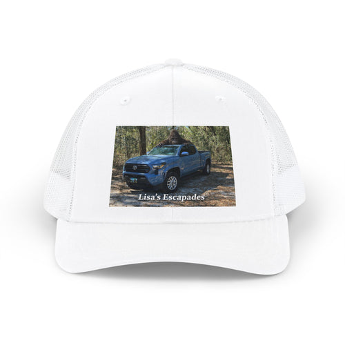 Custom Truck Photo Trucker Cap — "Lisa's Escapades" Snapback