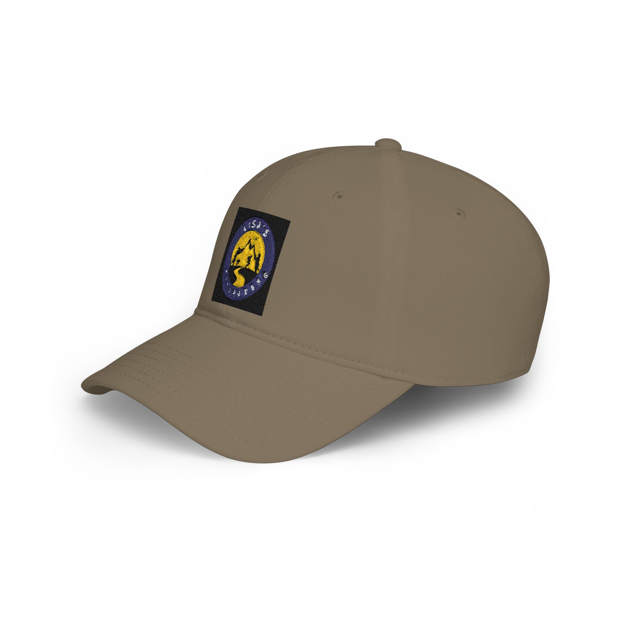 Embroidered Mountain Patch Baseball Cap — Adventure Logo Low Profile Hat
