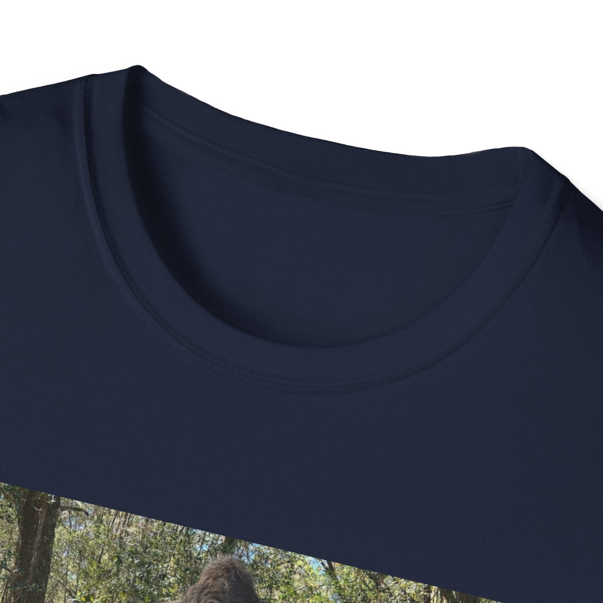 T-Shirt — "Lisa's Escapades" Blue Truck Outdoors Graphic