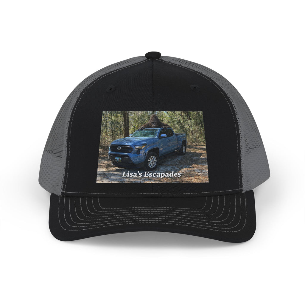 Custom Truck Photo Trucker Cap — "Lisa's Escapades" Snapback