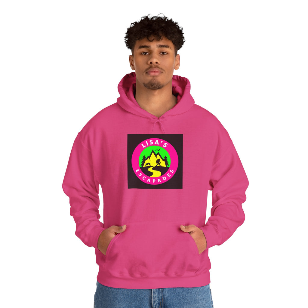 Hoodie — Lisa’s Escapade Neon Mountain Logo