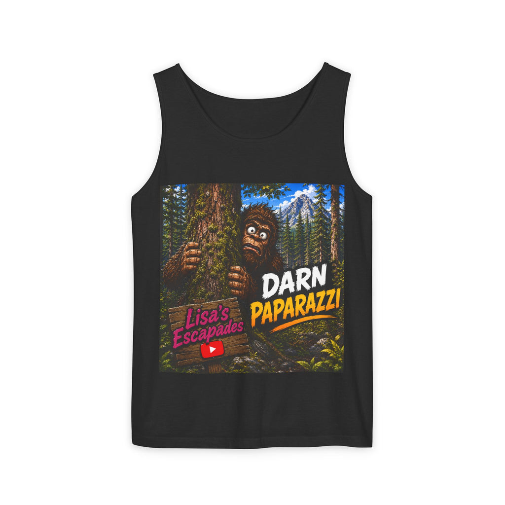 Darn Paparazzi Tank Top – Lisa's Escapades Bigfoot Graphic Tank