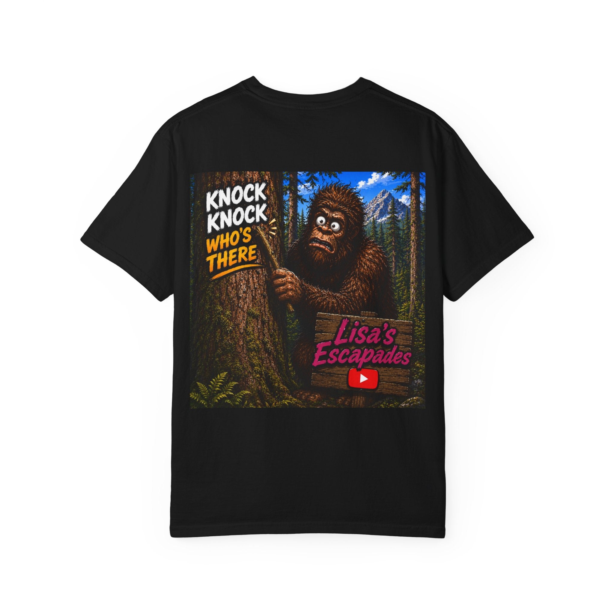 T-Shirt — "Darn Paparazzi!" Bigfoot YouTuber Graphic (Lisa’s Escapades)