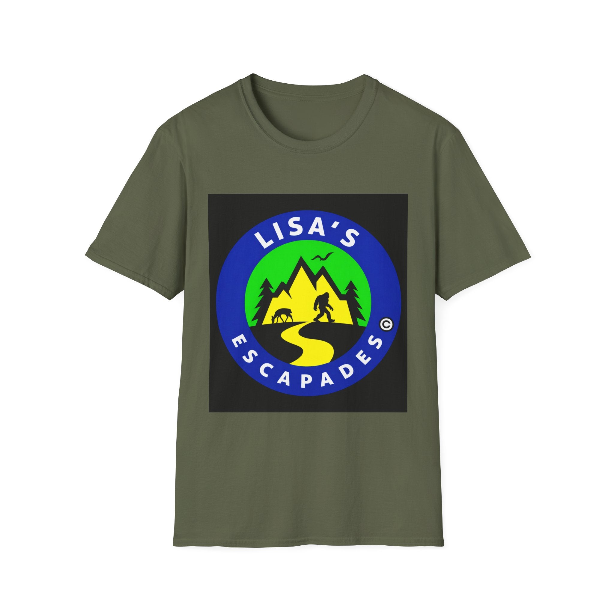 Lisa’s Escapades Camping T-Shirt — Outdoor Adventure Graphic Tee