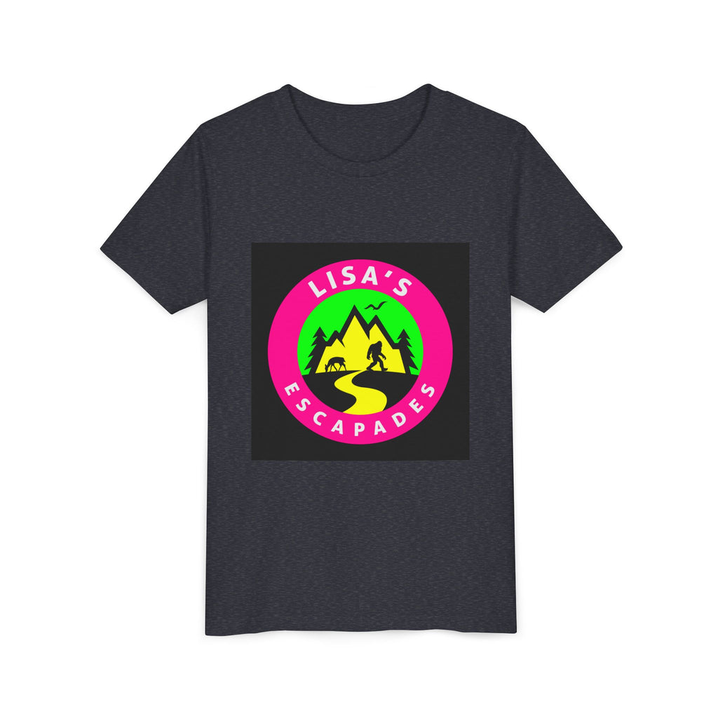 Youth Tee — "Lisa’s Escapades" Camping Logo Shirt