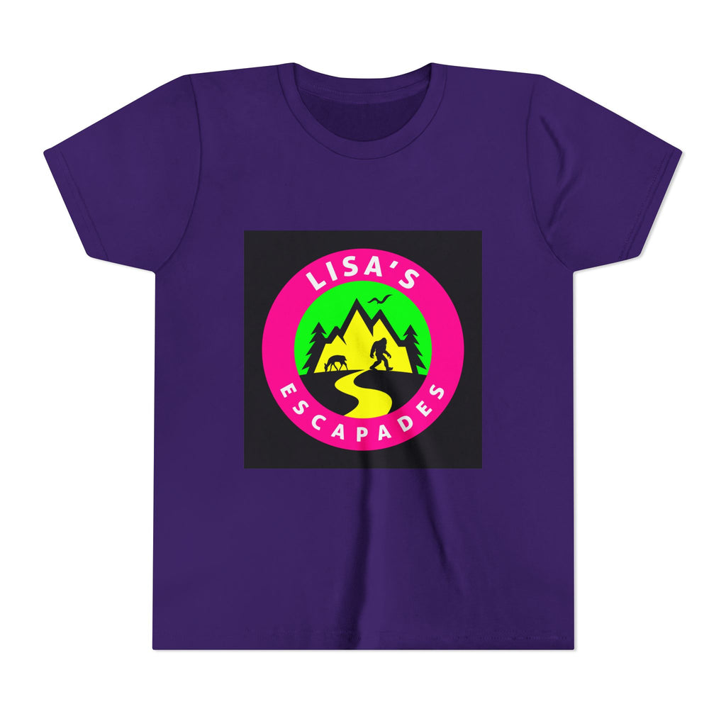 Youth Tee — "Lisa’s Escapades" Camping Logo Shirt