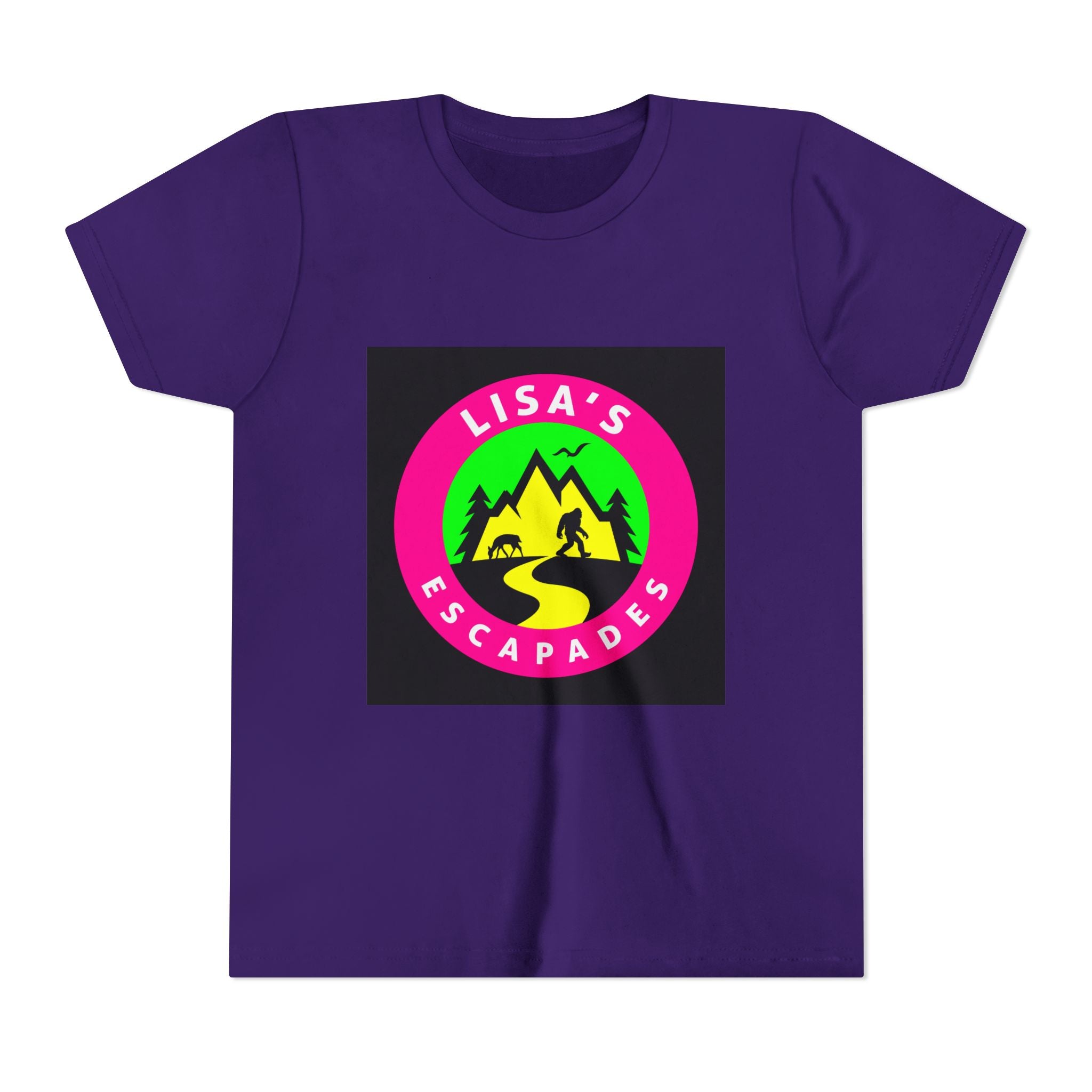 Youth Tee — "Lisa’s Escapades" Camping Logo Shirt