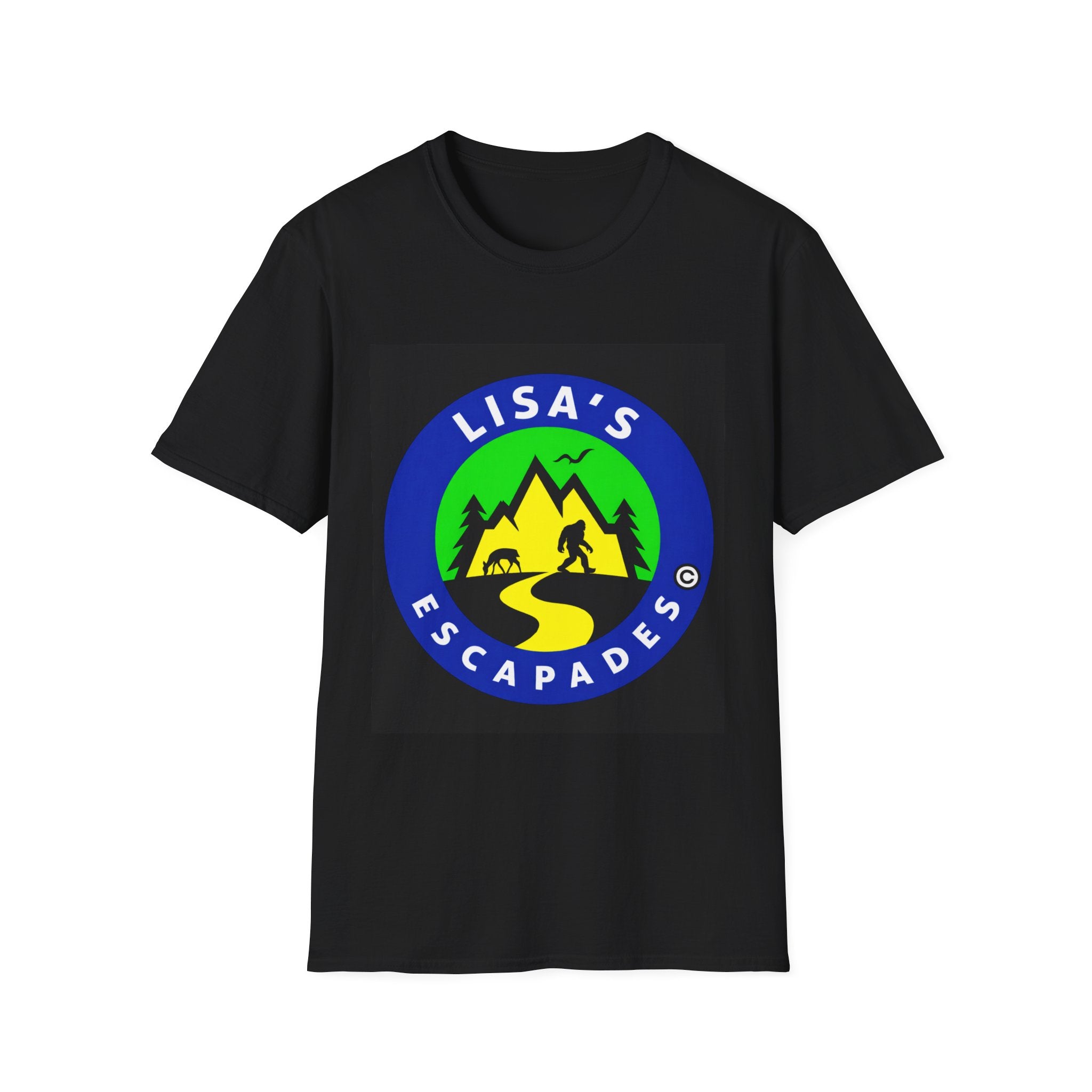 Lisa’s Escapades Camping T-Shirt — Outdoor Adventure Graphic Tee